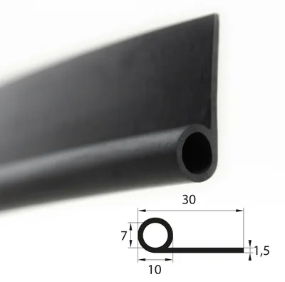 Produktbild von NP18 Notenprofil EPDM Kederprofil Gummi Profil Keder Dichtprofil Dichtungsprofil Gummi