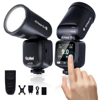 Obrázek produktu pro Rollei HS Freeze 1Xs – externí blesk s paticí, kompatibilní se Sony, výkon 100 W