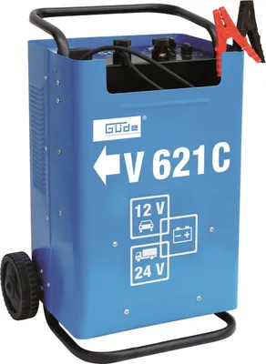 Produktbild von Güde 85075 V 621 C KFZ Batterieladegerät mit Profi Ladekabel und Starthilfe