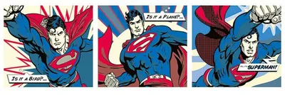 Image de Superman - Pop Art - 53x158cm - Affiche Poster