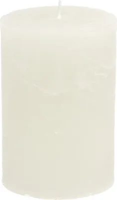 Produktbild von Weiß durchgefärbte Stumpenkerzen 85x120mm Set 2 Stück Dekoration Kerzen Weihnachten