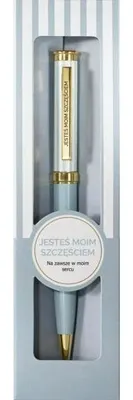 Produktbild von Geschenk-Kugelschreiber „Du bist mein Glück“ – Be-Happy Gifts