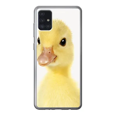 Produktbild von MuchoWow® Handyhülle Schutzhülle Hülle für Samsung Galaxy A52 5G Ente - Küken - Süß - Kinder - Mädchen - Jungen Silikon Softcase Handy Hülle - Umschlag