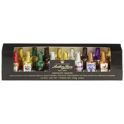 Produktbild von Anthon Berg Chocolate Liqueurs Zartbitter Flässchen Spirituosen 250g