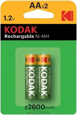 Produktbild von KODAK Ni-MH-Akkus LR06/AA 1,2V Batterie 2600mAh - Paarweise verkauft