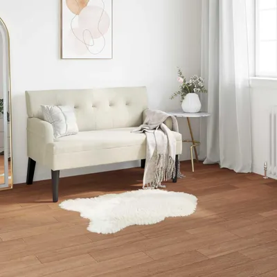 Produktbild von "Schlussverkauf" moderne Teppich - Wohnzimmer Kunstschaffell Teppich Tafalla Weiß 60x90 cm Polyester  C12626