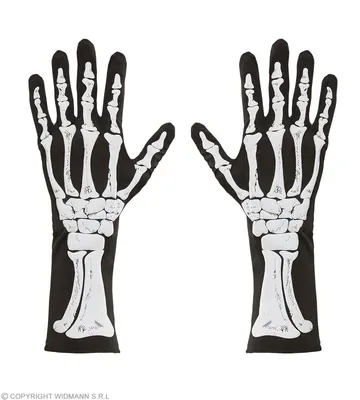 Produktbild von Skelett Handschuhe 35cm