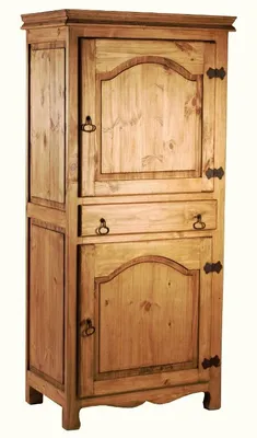 Produktbild von MiaMöbel Schrank Mexico Möbel 86x185x45 cm Landhausstil Massivholz Pinie Honig