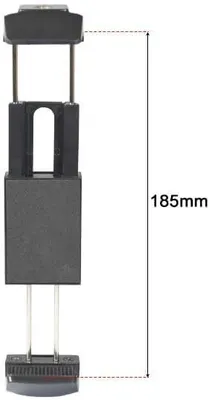 Imagen del producto de Soporte para smartphone de plástico, con abrazadera, para trípode, de uso universal