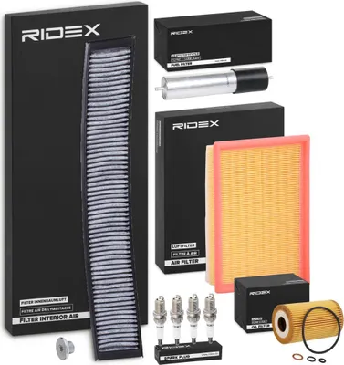 Produktbild von RIDEX Inspektionspaket Filterset für BMW 3 Limousine (E46) 3 Touring (E46) 3 Coupe (E46)