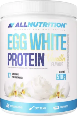 Produktbild von ALLNUTRITION Egg White, Pulver, Eiprotein, Vanille, 510 g
