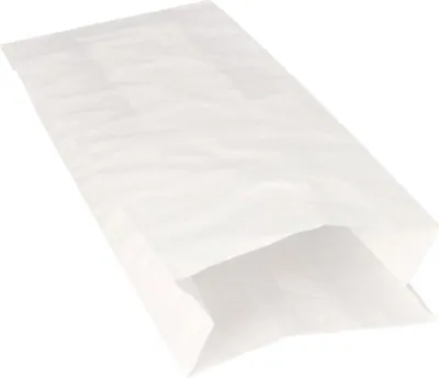 Produktbild von 100 Warmhaltebeutel, Papier mit PE-Einlage 24 cm x 10,5 cm x 5,5 cm weiss