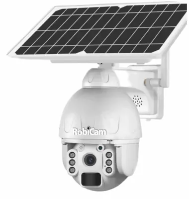 Obrázek produktu pro Solární kamera RobiCam, 4G, PTZ, Full HD, 4 MP, včetně 6 baterií, 15 000 mAh, odnímatelný solární panel 8 W