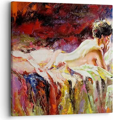Produktbild von Bild auf Leinwand - Leinwandbild - Frau Modell - 40x40cm - Wand Bild - Wanddeko - Wandbilder - Leinwanddruck - Bilder - Kunstdruck - Wanddekoration - Leinwand bilder - Wandkunst - AC40x40-3534