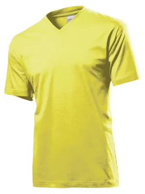 Immagine prodotto di Stedman - T-shirt "Classic" per uomo/donna unisex, scollo a V LT3673 (S) (giallo girasole)