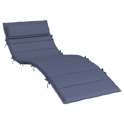 Image de Coussin pour bain de soleil bleu marine 180x60x4 cm tissu Oxford