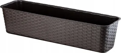 Produktbild von KADAX Balkon-Blumentopf 60 cm Rattan