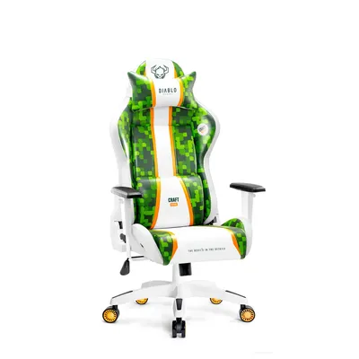 Produktbild von Diablo X-One 2.0 Gaming Stuhl Bürostuhl Schreibtischstuhl Verstellbare Armlehnen Ergonomisches Design Nacken/-Lendenkissen Craft Edition Small