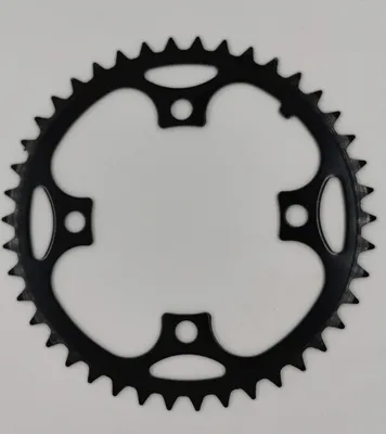 Produktbild von Kettenblatt 42 Zähne 4-Arm MTB Chainring 104 mm Lochkreis Stahl Schwarz