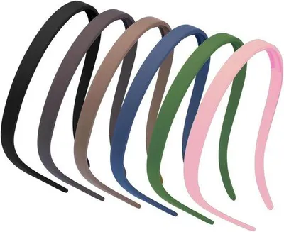 Produktbild von 6 matte Haarbanden Damen Alltag dunne Antislip