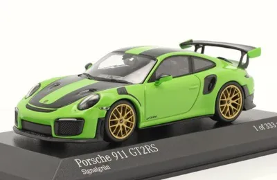 Produktbild von Minichamps 1:43 Porsche 911 (991 II) GT2 RS signal green with golden rim