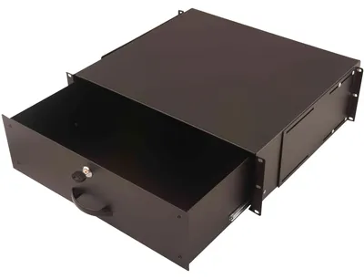 Imagen del producto de DIGITUS, compartimento para documentos de 19", 3 unidades de altura, color (RAL 9005)