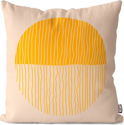 Produktbild von VOID Kreise Malerei Kunst Grafik Kissenbezug Kissenhülle Sofakissen Kissen Deko Outdoor-Kissen Dekokissen