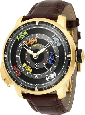 Produktbild von Invicta Racing 69636 Herrenarmbanduhr - Automatisches Uhrwerk - Edelstahl mit Schwarzem Zifferblatt - 46 mm