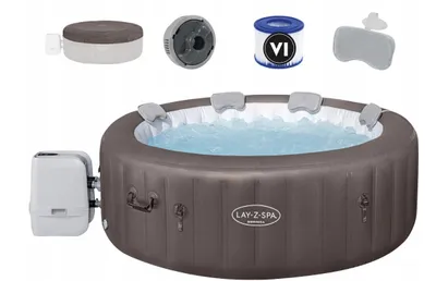 Productafbeelding van Bestway® LAY-Z-SPA® Dominica HydroJet™ Wi-Fi spa, rond, Ø 196 x 71 cm