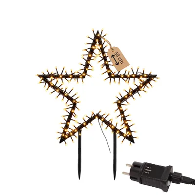 Produktbild von Meisterhome® LED Weihnachtsstern 58cm – 150 LEDs Extra Warmweiß – Weihnachtsbeleuchtung Außen & Innen – Gartenstern mit Timer – IP44 - Weihnachtsdeko