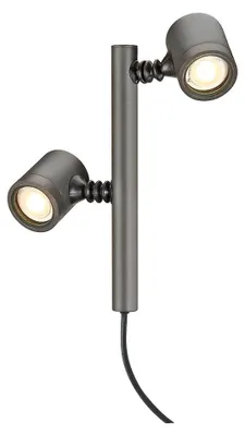 Produktbild von SLV 233185 NEW MYRA 2 Leuchtenköpfe anthrazit GU10 max. 2x4W IP44