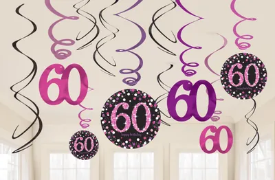 Produktbild von Swirldeko HB #60 Pink Sparkling 12Stk.