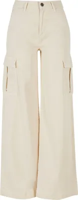 Produktbild von Urban Classics Ladies - Wide Leg Twill Cargo Hose - W31
