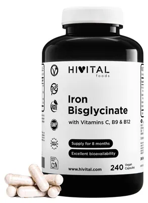 Produktbild von Eisen mit Vitaminen C, B12 und Folsäure | 240 vegane Kapseln