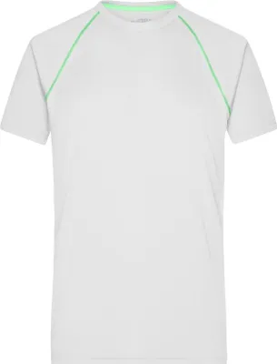 Produktbild von Funktions-Shirt für Fitness und Sport white/bright-green, Gr. L