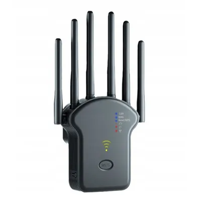 Produktbild von WLAN Verstärker 1200Mbit/s,WLAN Repeater Dual Band WLAN Verstärker Signalverstärker mit 2 LAN Ports Schwarz