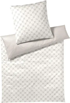 Produktbild von JOOP! Mako-Satin-Bettwäsche Cornflower Double Farbe Light cream Größe 155x200+80x80