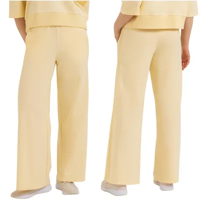 Immagine prodotto di Moraj | Pantaloni da donna - Taglia S - Pantaloni da jogging gialli - Pantaloni casual - Cotone. Pantaloni da donna, gamba larga