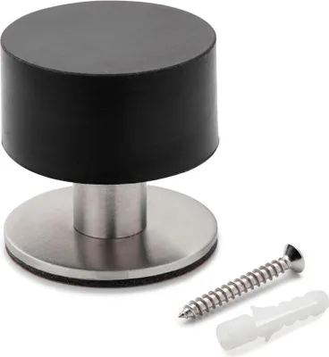 Produktbild von Hochbelastbare Türstopper mit Stoßdämpfer in Schwarz