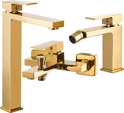 Immagine prodotto di Set da bagno oro vasca lavabo bidet Ister