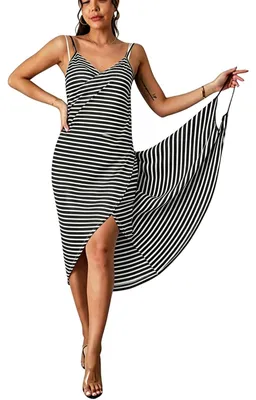 Produktbild von Damen Sommer Strandkleid mit V-Ausschnitt und lässiger Passform