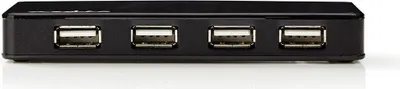 Produktbild von Nedis USB-Hub - USB-A Male - USB-A Female - 7-Port port(s) - USB 2.0 - Netzstromversorgung / Stromversorgung über USB - 7x USB