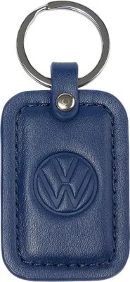 Produktbild von Original VW Schlüsselanhänger dunkelblau geprägtes Logo