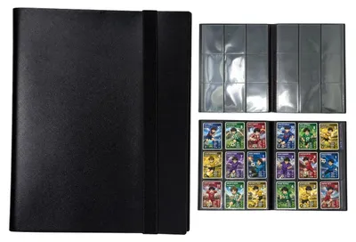 Kartenalbum 20 Seiten, 360 Taschen, Schwarz