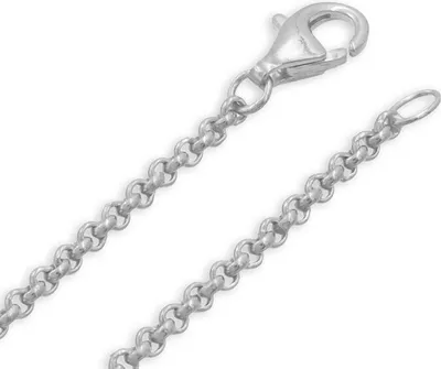 Produktbild von Halskette 50 cm - Sterlingsilber - ErbsMuster  2mm