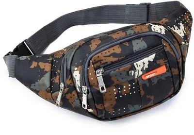 Produktbild von Kreuzkörper-Shouldertasche mit Einzelliegefunktion, braun-grau