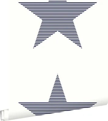 Immagine prodotto di ESTAhome carta da parati stella a righe blu scuro su bianco 53 cm x 10.05 m