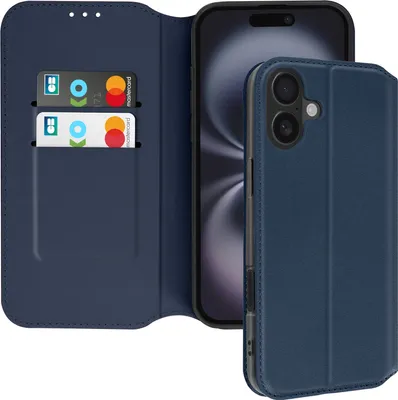 Produktbild von Avizar, Classic Edition Kunstlederetui Apple iPhone 16, Nachtblau