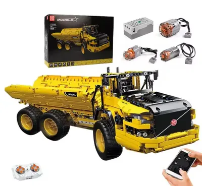 Obrázok produktu pre Mould King 17010, diaľkovo ovládaný nákladný automobil s kyvľou, stavebnica, darček pre deti