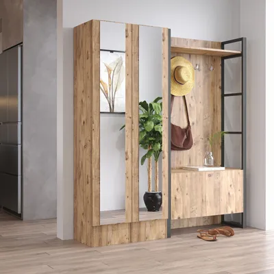 Obrázek produktu pro Skye Decor, ML18- ML18 LCS, borovice atlantská, věšák, 180x90x34 cm, 100% melaminovaná dřevotříska